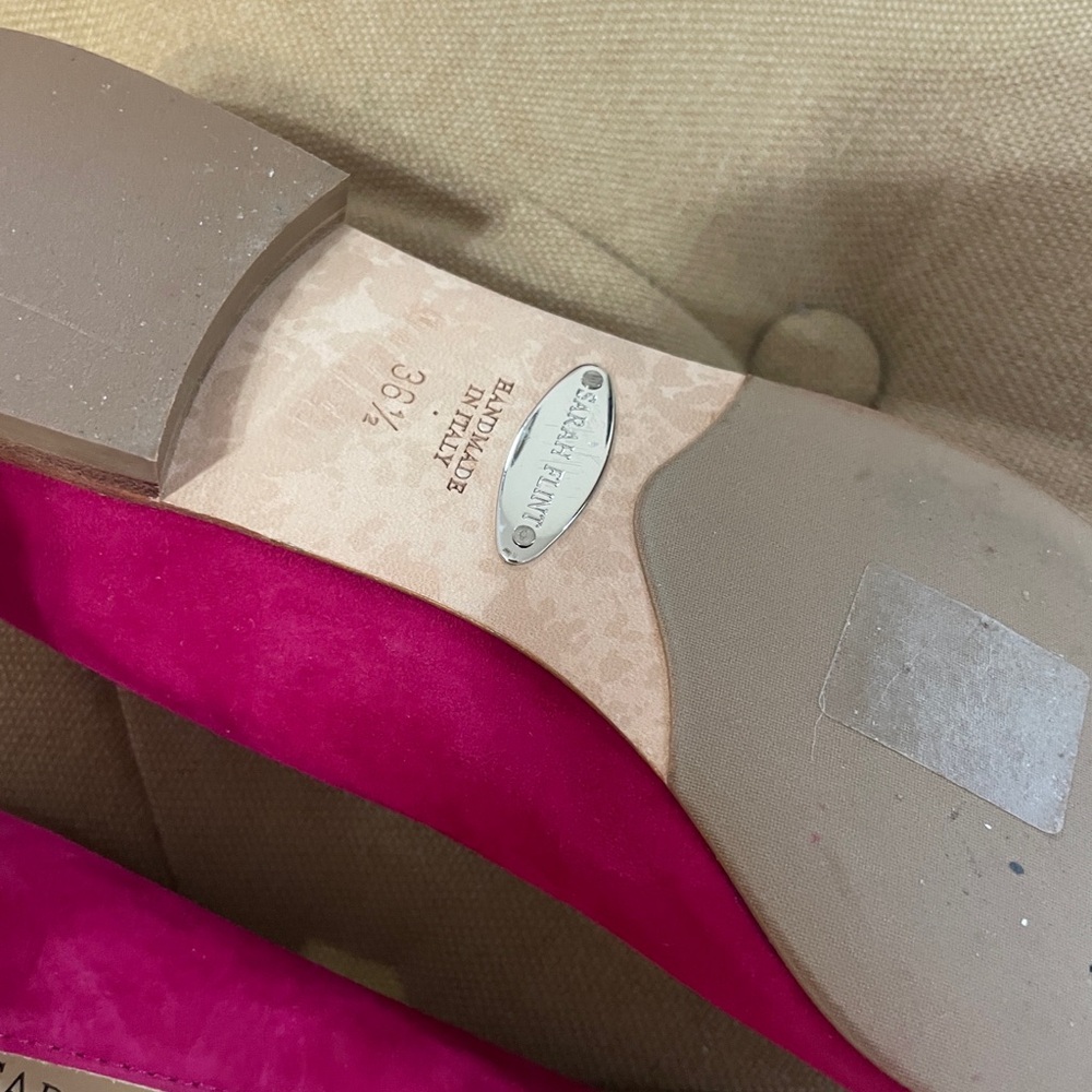 Sarah Flint Fuchsia Suede Pointed Pumps